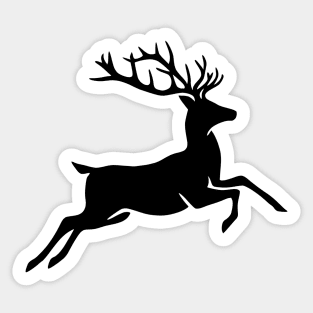 Deer Running Sticker